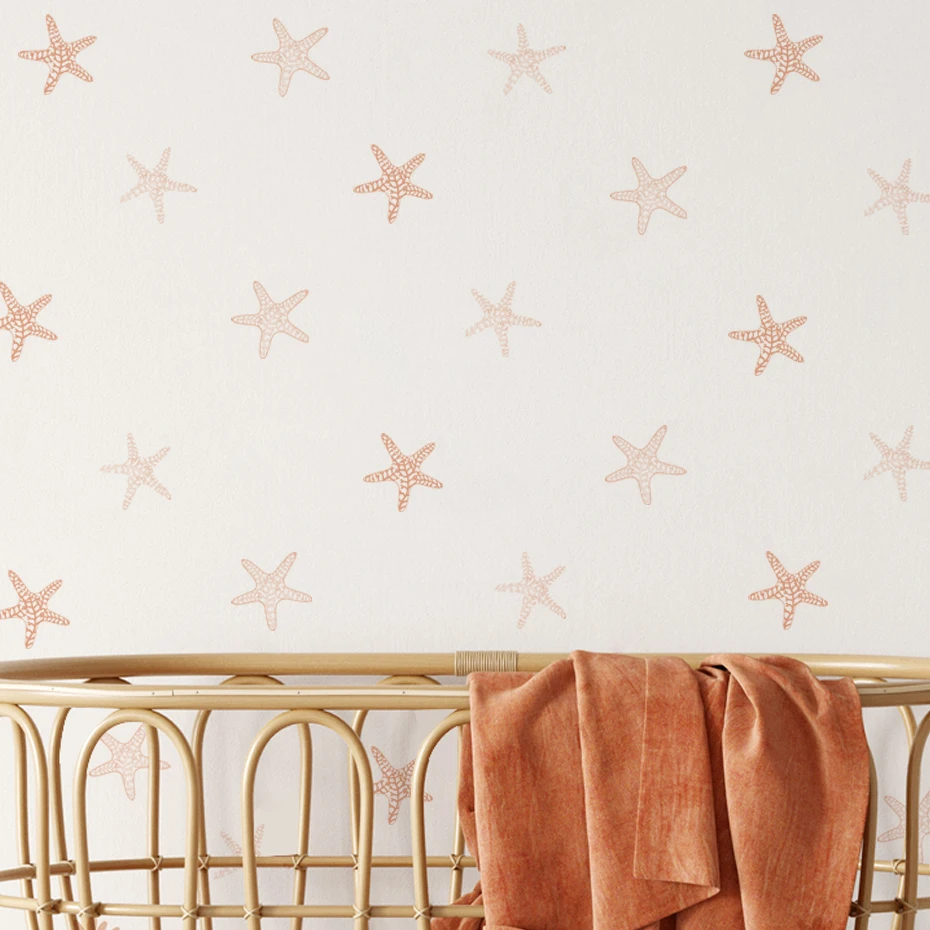 Pegatinas murales estrella de mar boho para habitación infantil - imagen 2