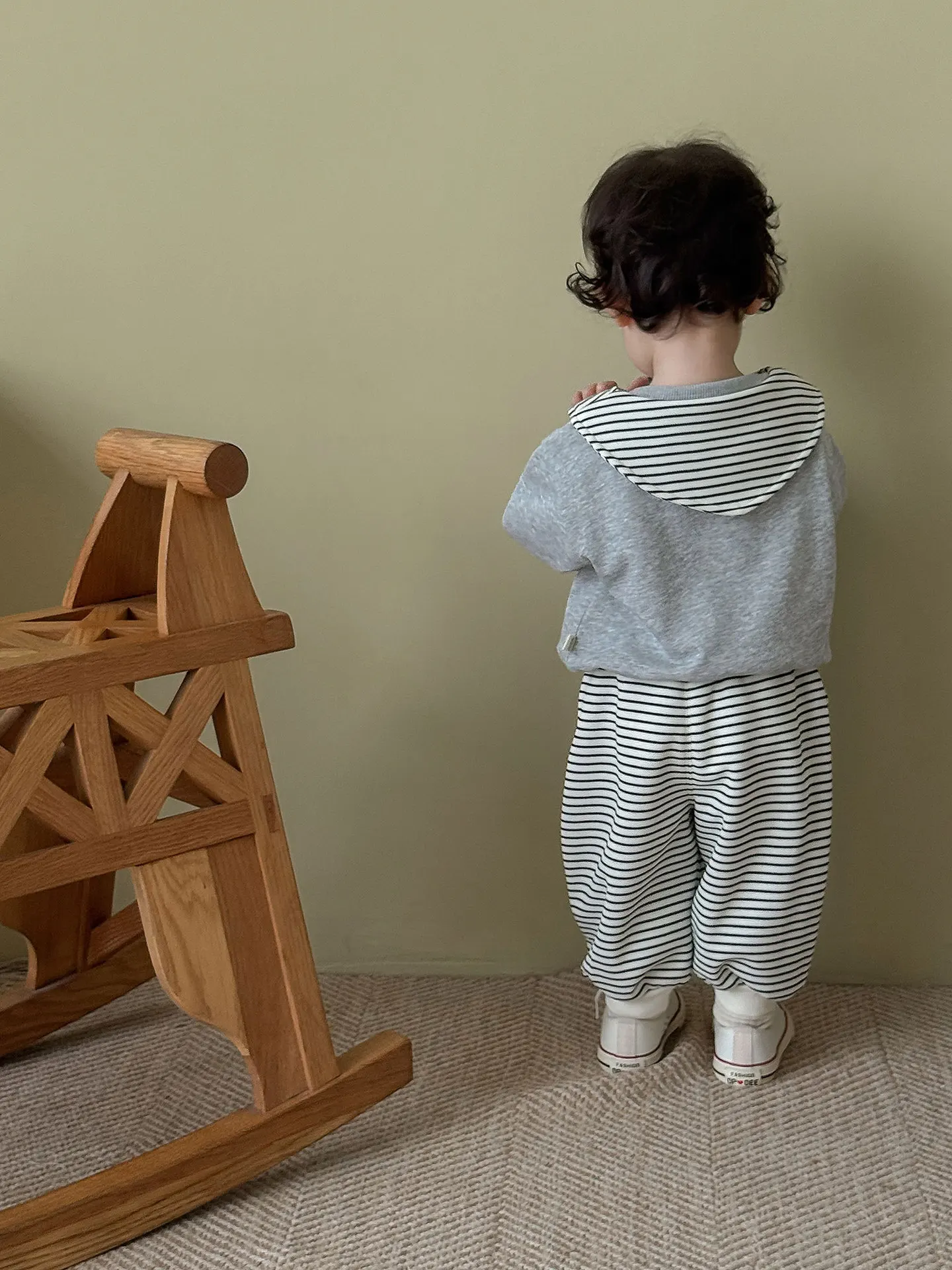 Conjunto infantil de sudadera con capucha y pantalón largo, otoño - imagen 4