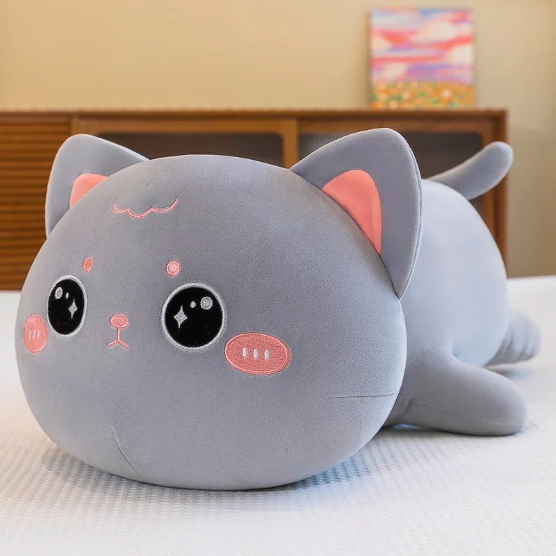 Almohada infantil de peluche suave con diseño de gato Kawaii - imagen 5