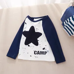 Camiseta interior algodón puro manga larga para niños térmica