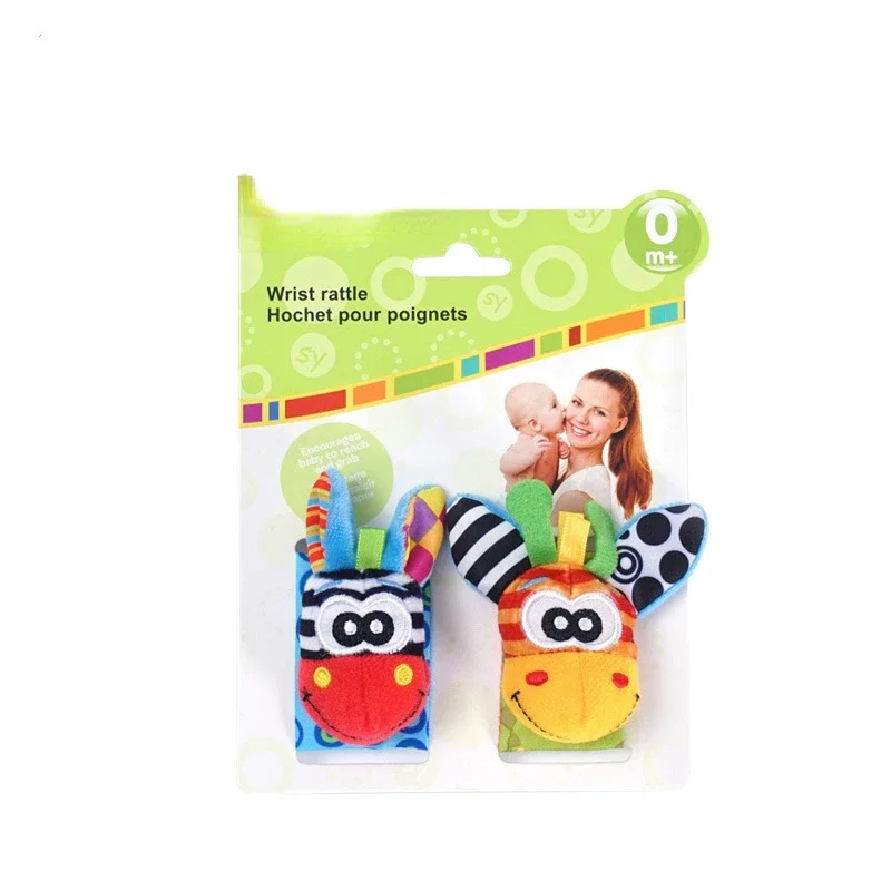 Set de sonajeros y peluches suaves para bebé recién nacido - imagen 2