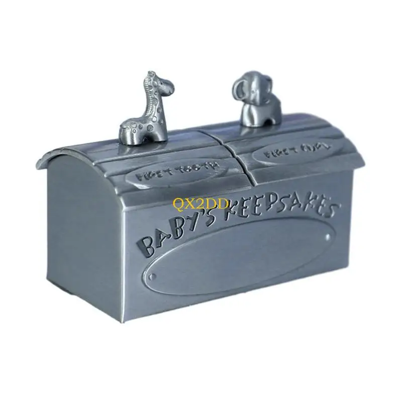 QX2D caja recuerdo para primeros dientes y mechones de bebé tiernos - imagen 5