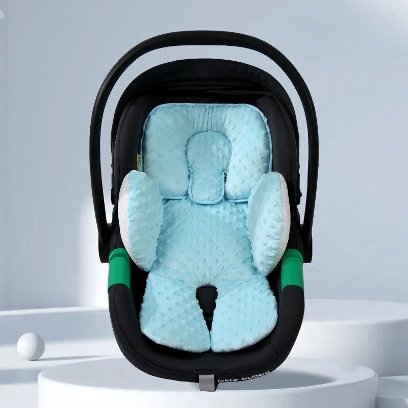 Cojín de asiento para bebé de algodón cálido, extraíble en cochecito - imagen 3