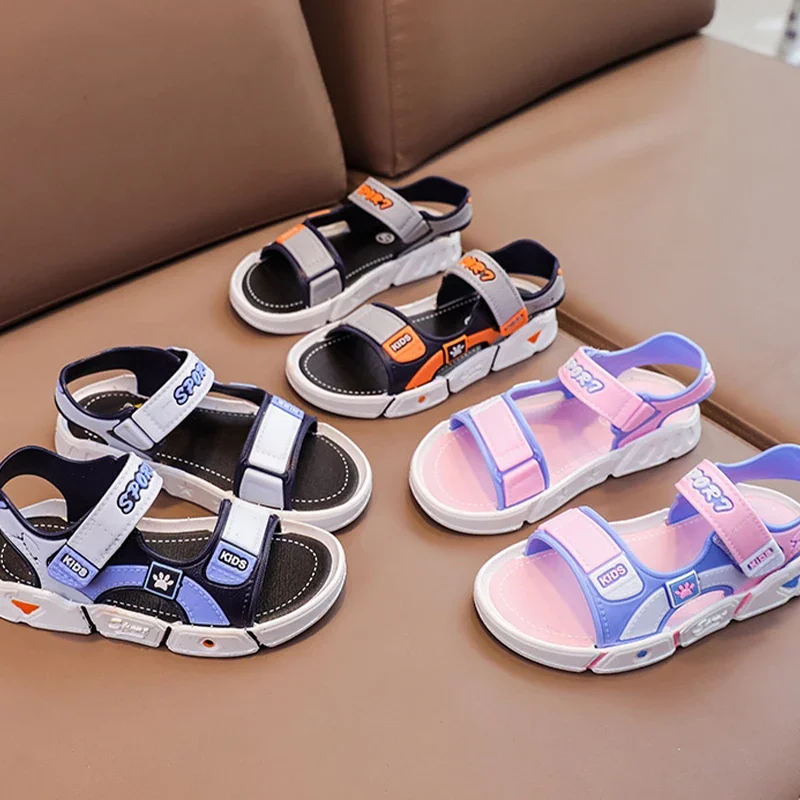 Sandalias infantiles antideslizantes de suela blanda con dibujos - imagen 5