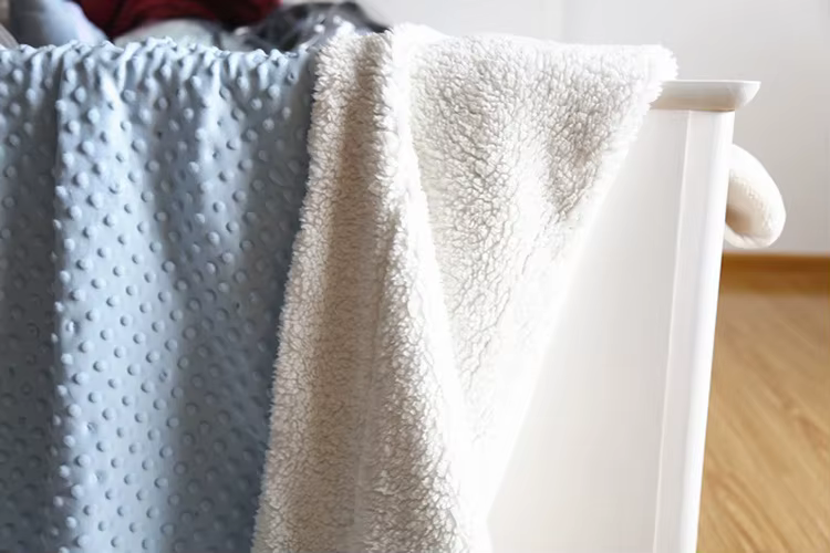 Manta 3D Minky Dot para bebé supersuave sherpa - imagen 5