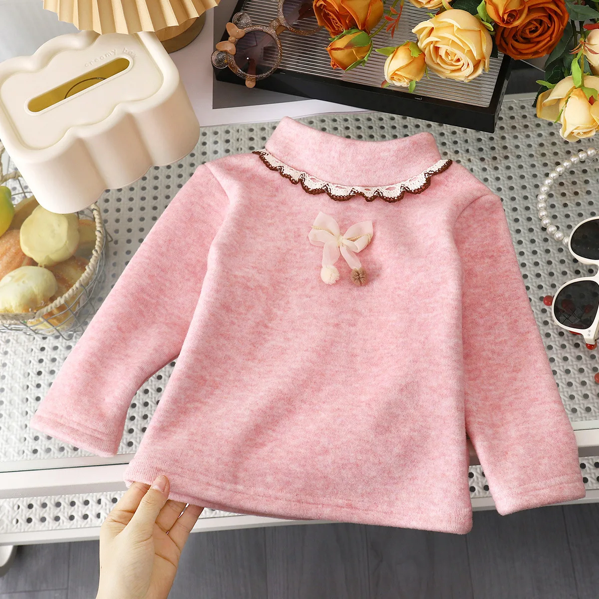 Camiseta interior térmica de niña con forro polar – Invierno cálido - imagen 2