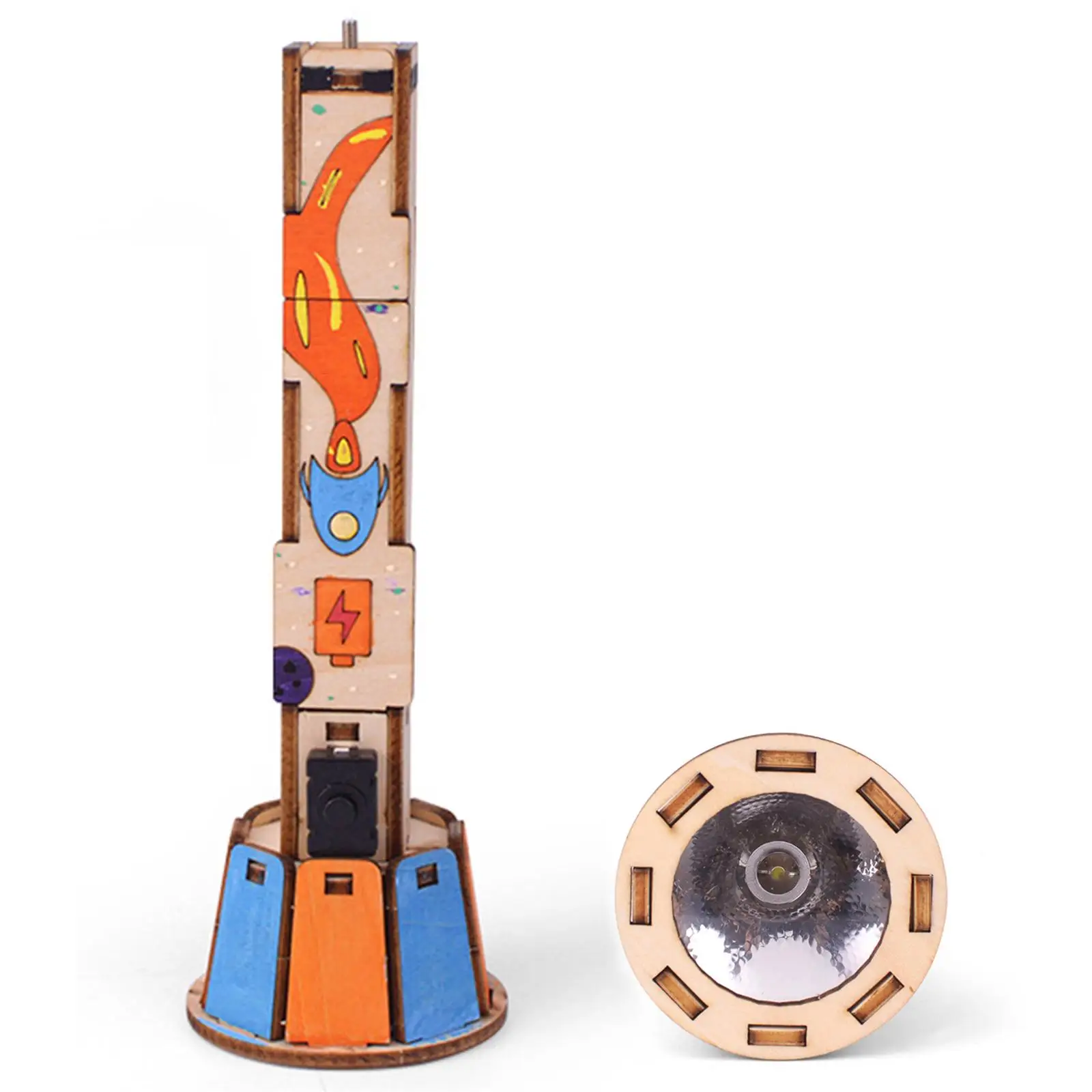 Linterna de madera puzzle para montar, juguete educativo - imagen 3