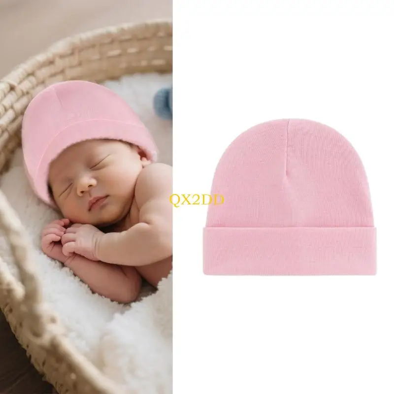 Gorros de algodón para recién nacido unisex suaves y elásticos - imagen 5