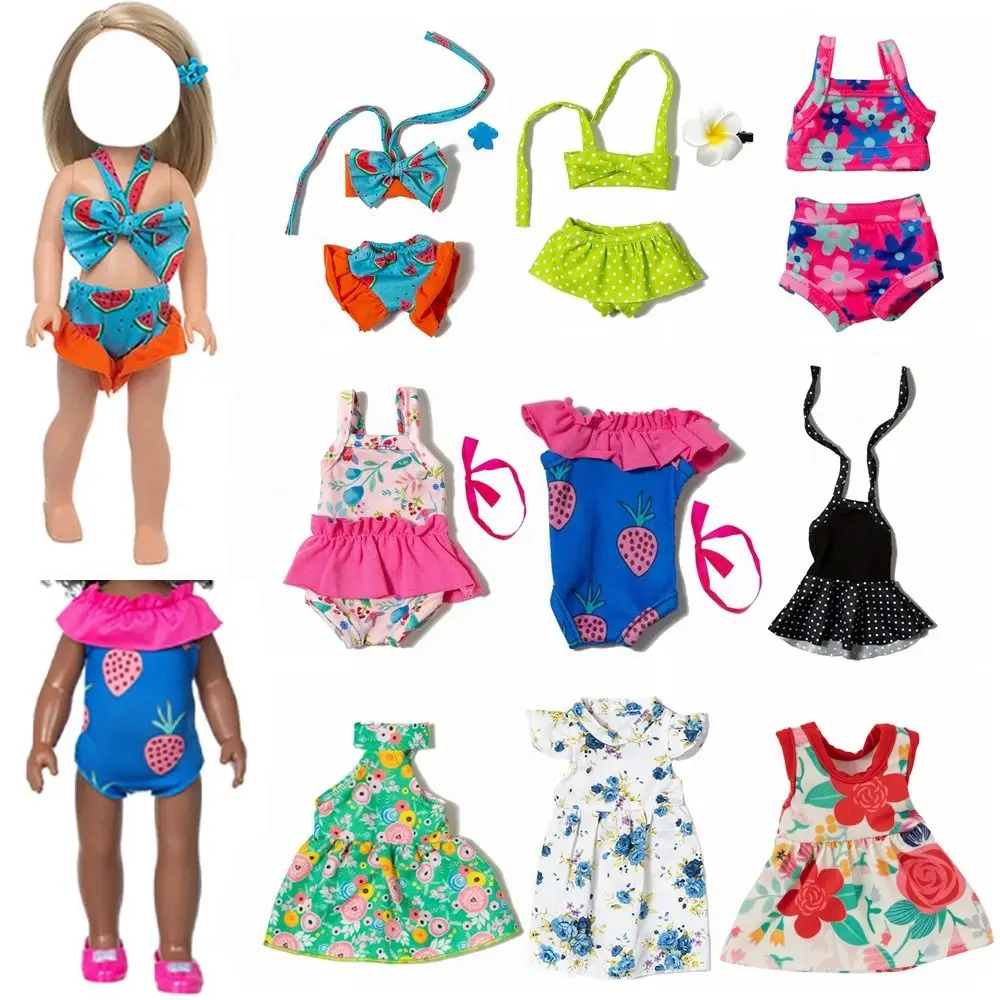 Vestido floral playero para muñecas – Ropa de baño verão