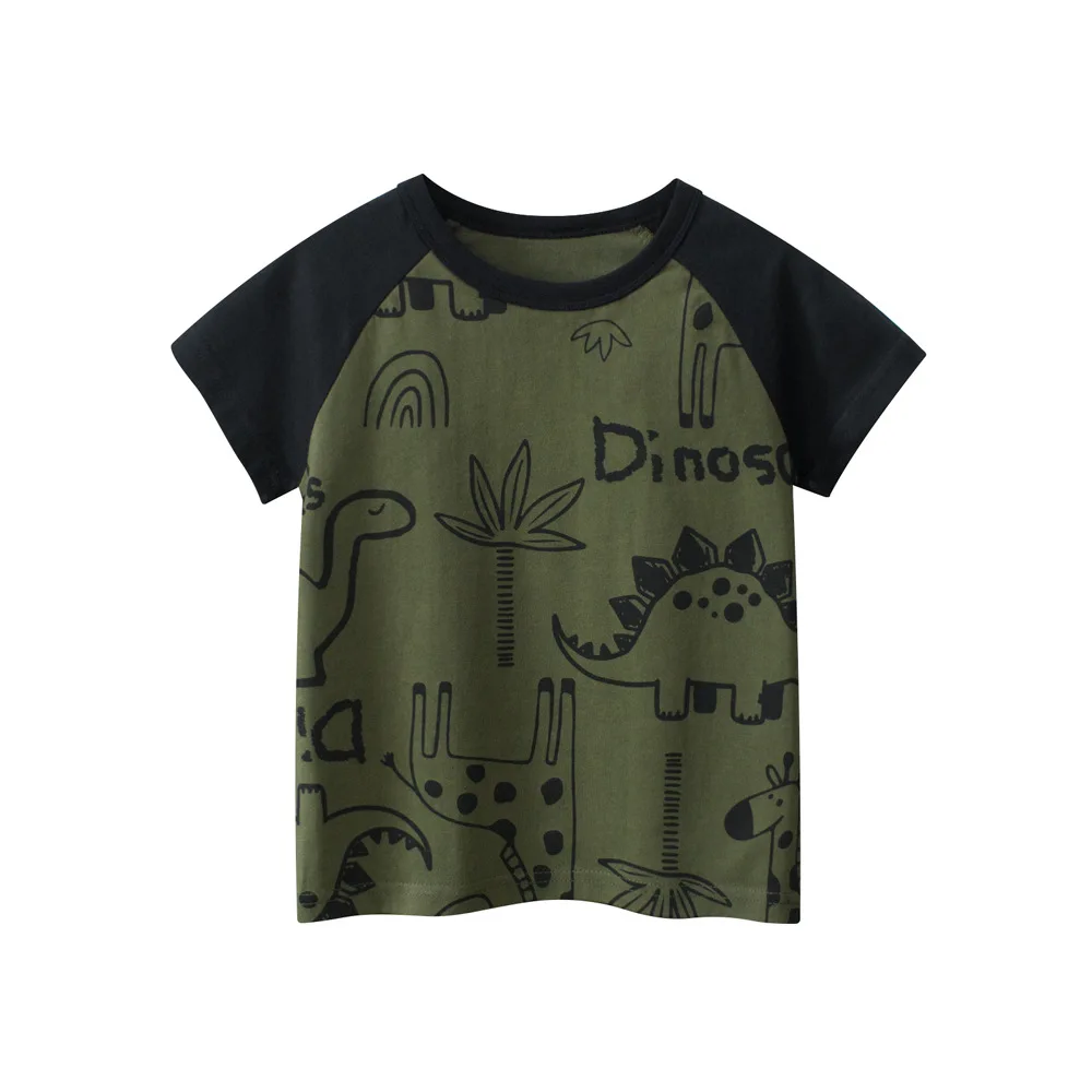 Camisetas de niño de manga corta con estampado y raglán - imagen 4