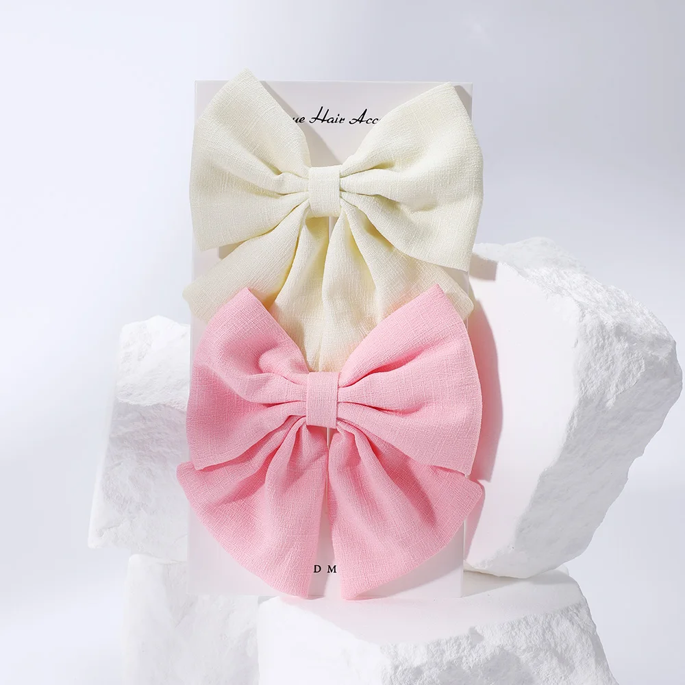 Lazo clip para niña - Accesorio retro elegante - imagen 2