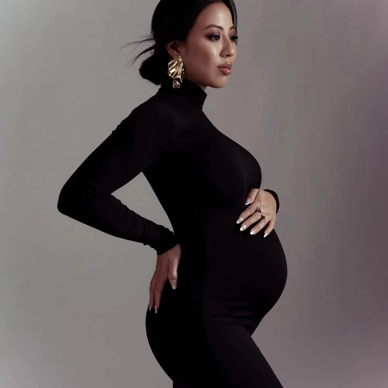 Vestido de maternidad largo para fotos embarazo
