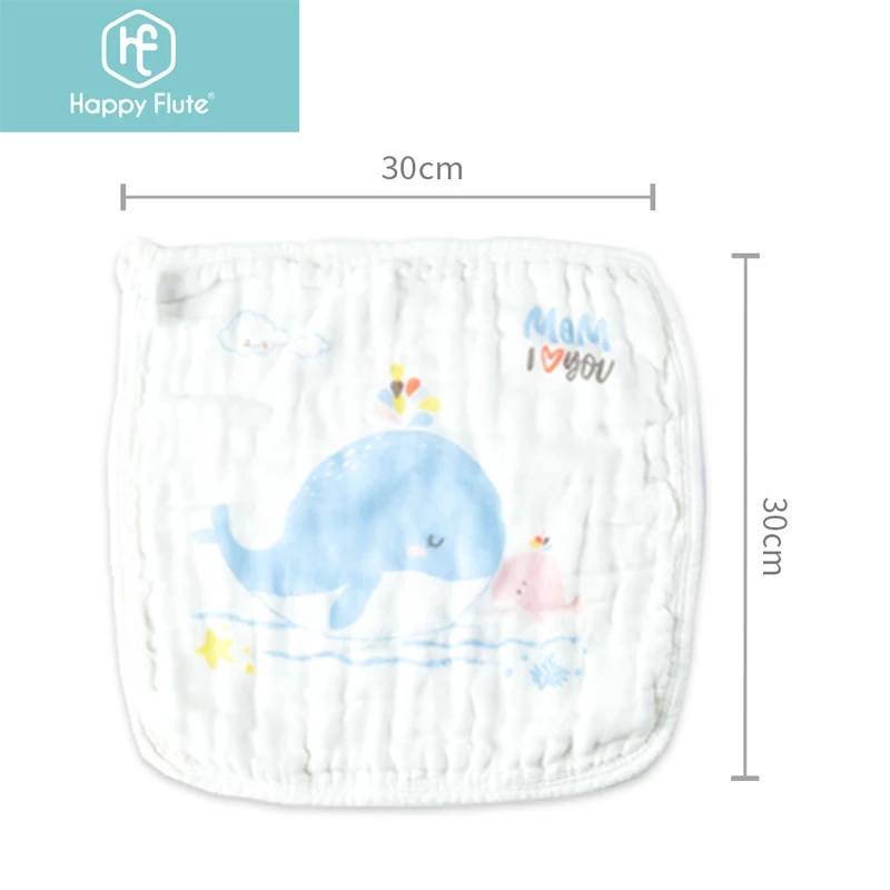 Toalla gasa de algodón suave para bebé con estampado infantil - imagen 5