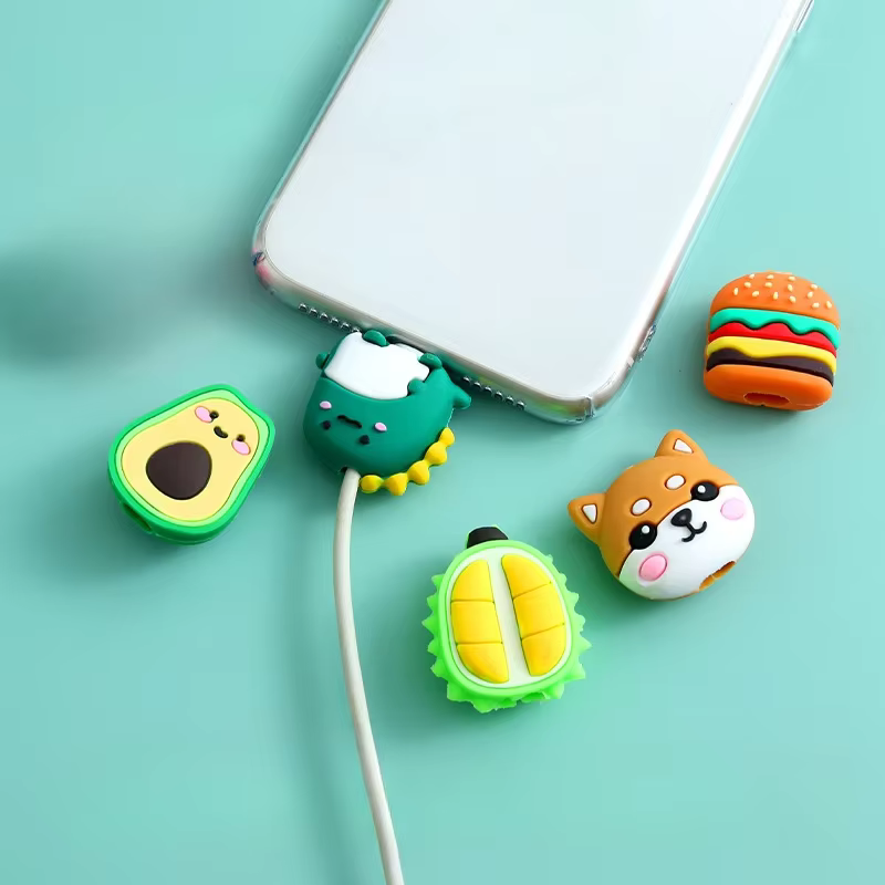 Protector de cable silicona con dibujo animal para niño