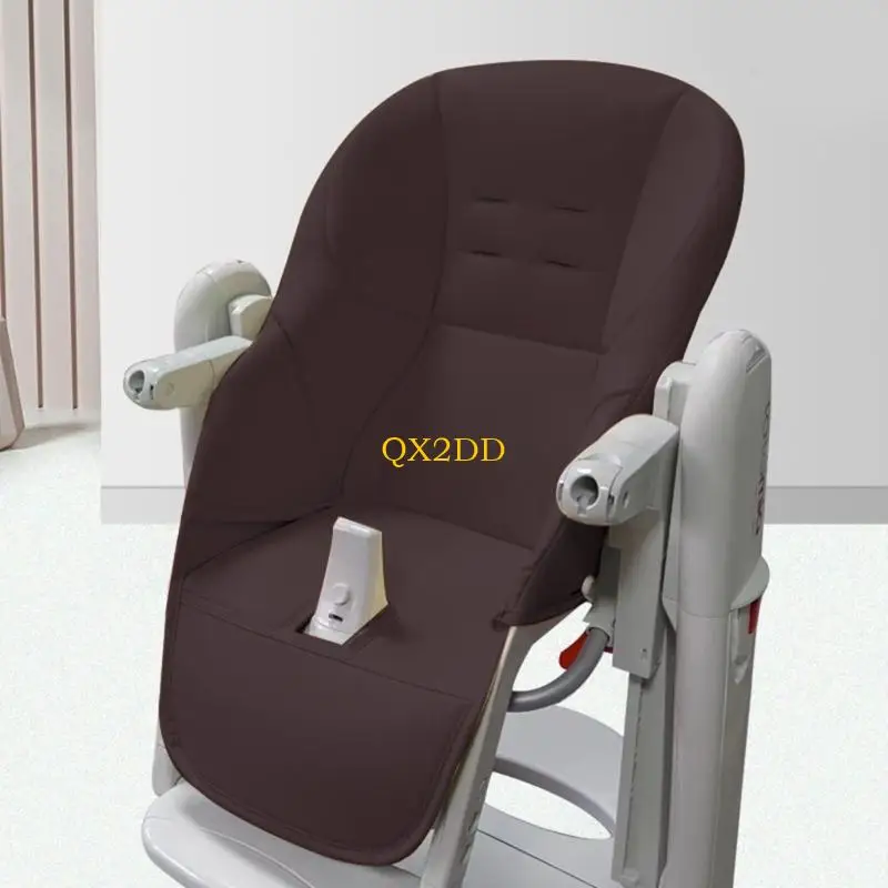 QX2D Cojín para silla de comer bebé, funda cuero PU