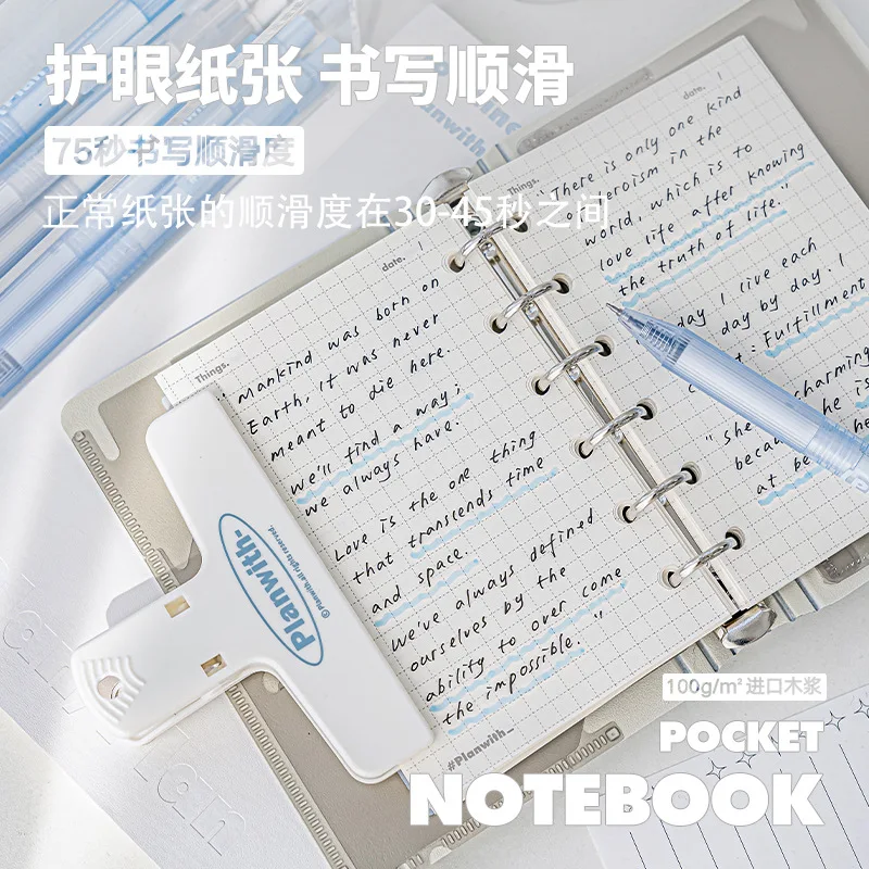 Cuaderno de bolsillo con espiral y tapa dura, cuadrícula y líneas - imagen 5