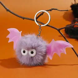 Llavero de peluche de murciélago para bolso, Halloween