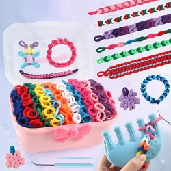 Máquina de tejer DIY para pulseras elásticas infantiles