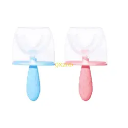 QX2D cepillo de dientes silicona para niños suave masticable