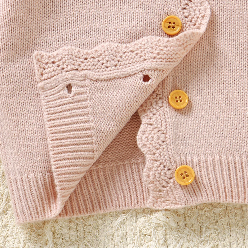 Cárdigan de punto floral para niña suave elegante primavera-otoño - imagen 2
