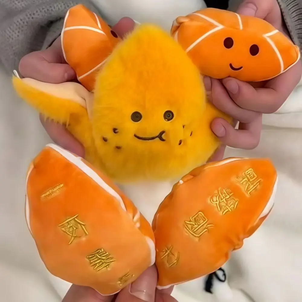 Llavero colgante naranja extraíble antiestrés para mochila infantil