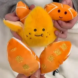 Llavero colgante naranja extraíble antiestrés para mochila infantil