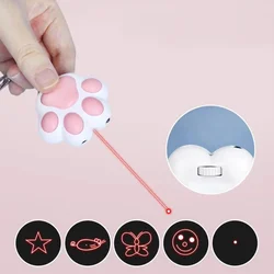 Juguete rompecabezas infrarrojos para gatos recargable USB con luz