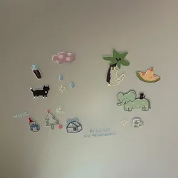Pegatinas 3D impermeables kawaii en relieve para manualidades