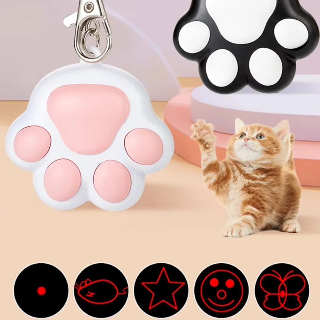 Juguete rompecabezas infrarrojos para gatos recargable USB con luz - imagen 5