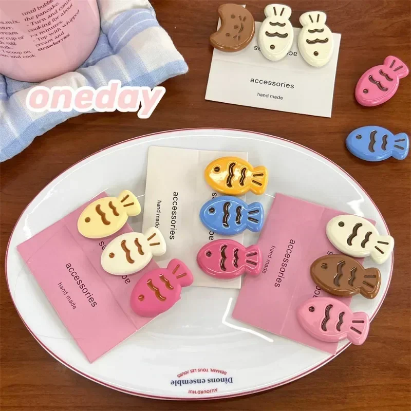 Horquillas de pez para cabello infantil - pinzas coloridas coreanas