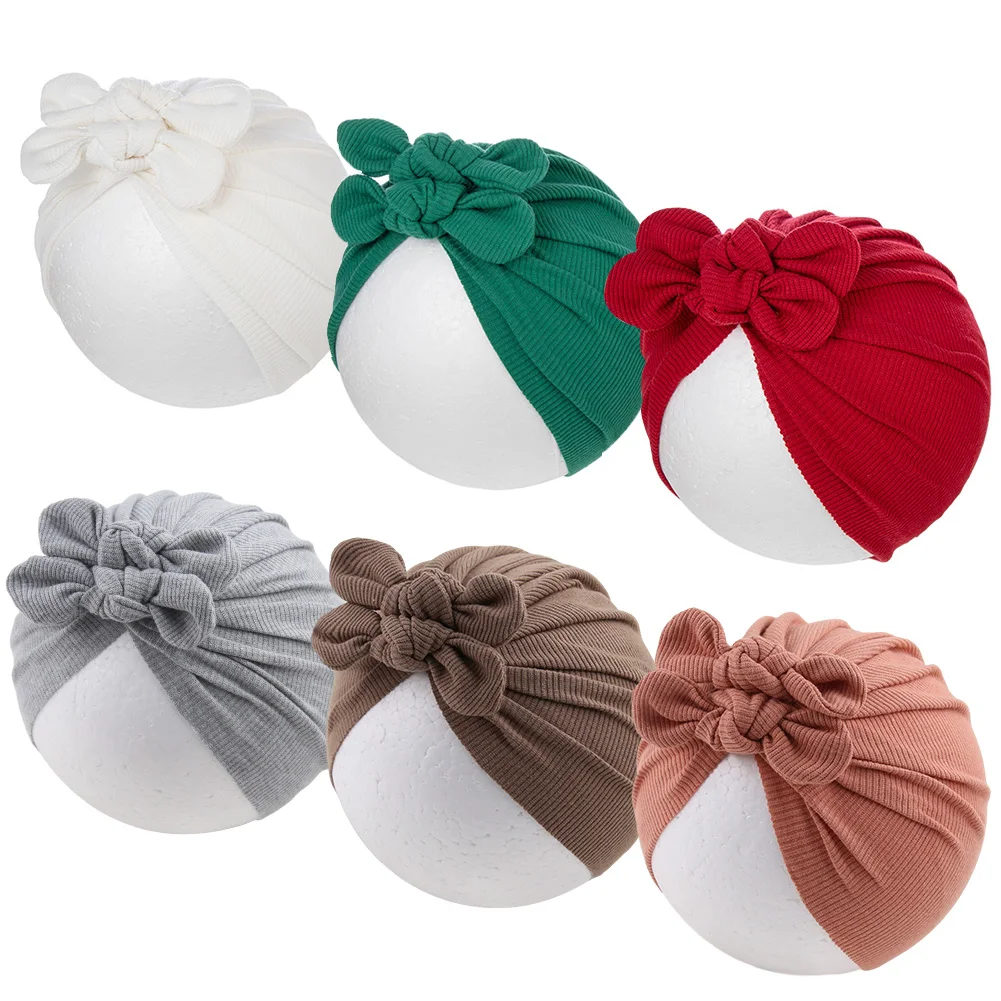 Turbante bebé doble capa con orejas de oso - imagen 5
