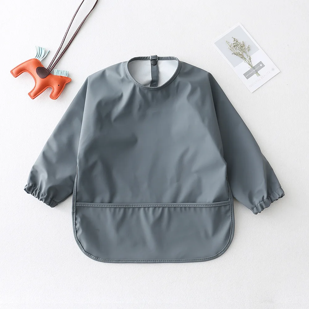 Babero impermeable súper suave para bebé - Color sólido - imagen 4