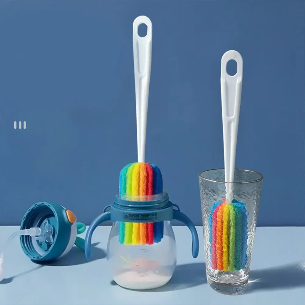 Cepillo limpiabiberones de esponja suave – Mango ergonómico - imagen 5