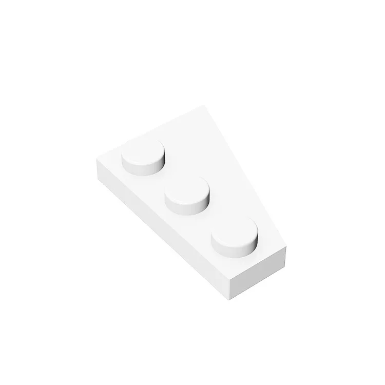 Piezas de cuña 3x2 en verde construcción