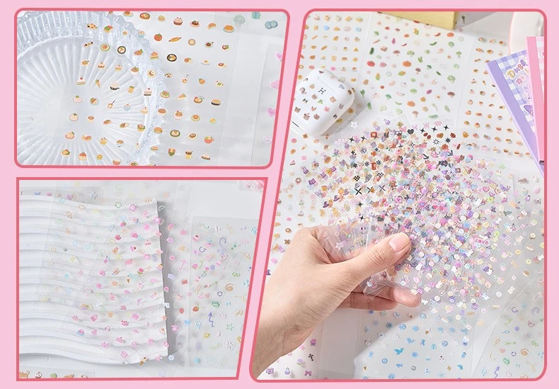 Aplicación y detalle de las pegatinas