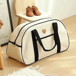 Bolsa de pañales de gran capacidad en lona estilo coreano