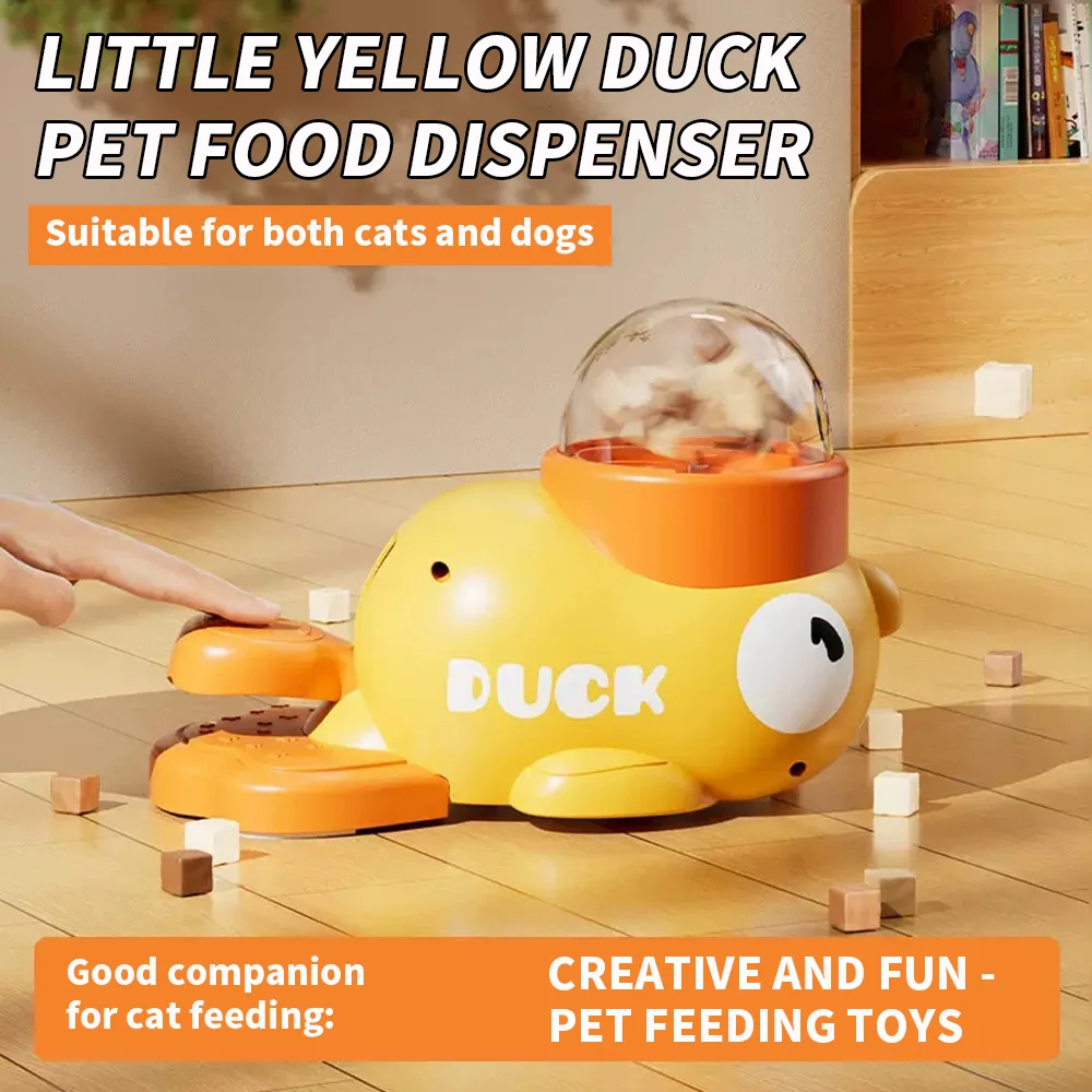 Juguete para gatos autoentrenante con pato amarillo - imagen 5