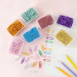 Clips metálicos de encuadernación en colores para archivador