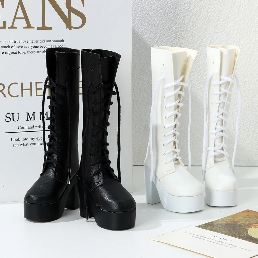 Botas miniatura PU premium de lujo para muñecas con tacón elegante - imagen 5