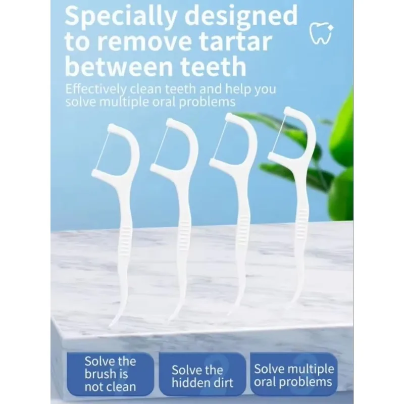 Palillos dentales ultra finos desechables portátiles para higiene bucal - imagen 3