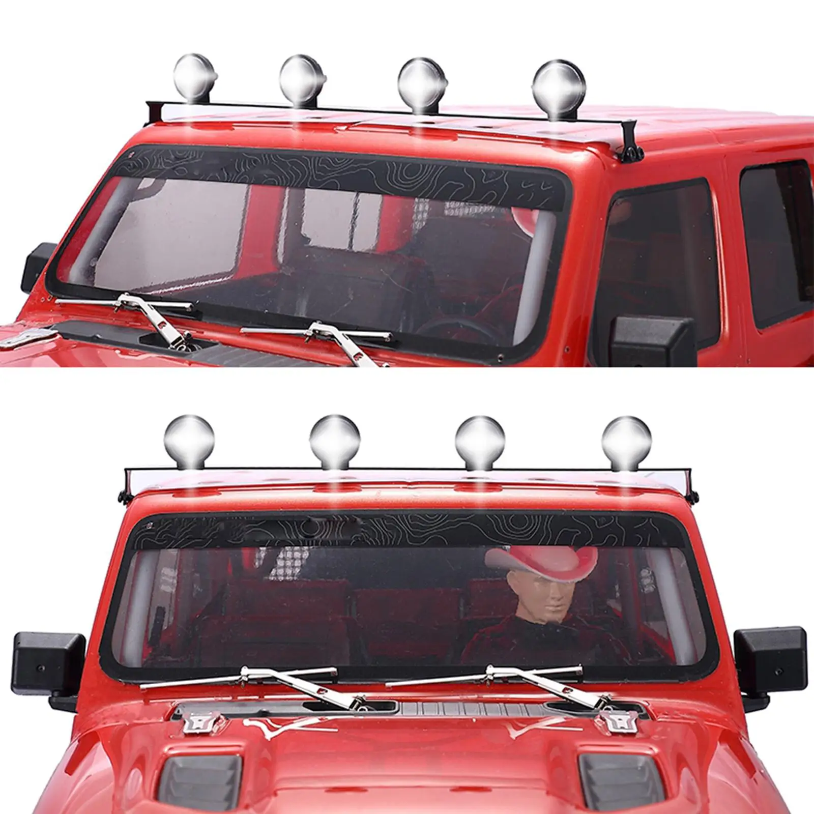 Barra de luces LED para TRX-4 y SCX0046 de coche RC - imagen 5
