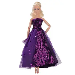 Vestido de lentejuelas elástico para muñecas BJD – Fiesta elegante