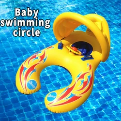 Flotador infantil portátil con sombrilla para juegos de playa