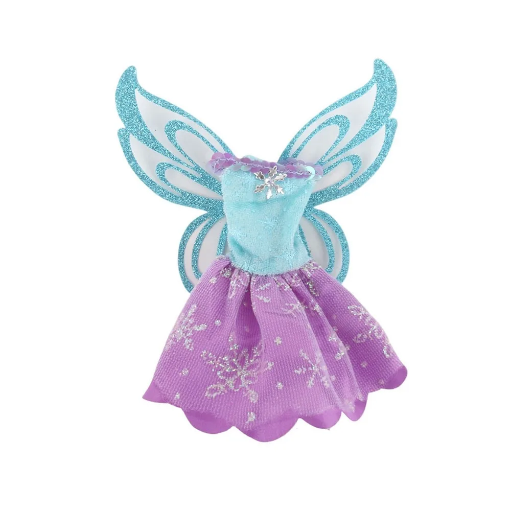 Vestido de hada para muñecas – Falda de gasa con alas de mariposa