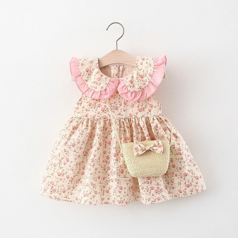 Vestido sin mangas con cuello de muñeca y estampado floral para bebé niña - Verano - imagen 5