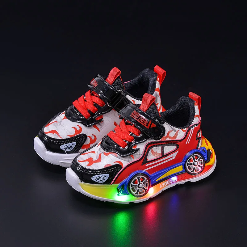 Kindersport zapatillas antideslizantes con luces para niño otoño - imagen 4