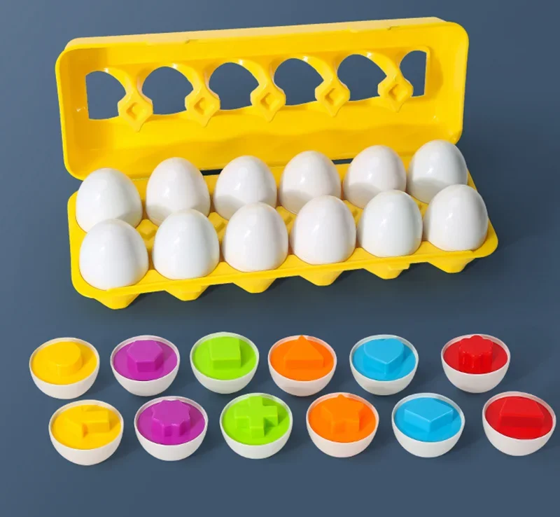Rompecabezas 3D Montessori de tornillos y huevos para aprender formas - imagen 5