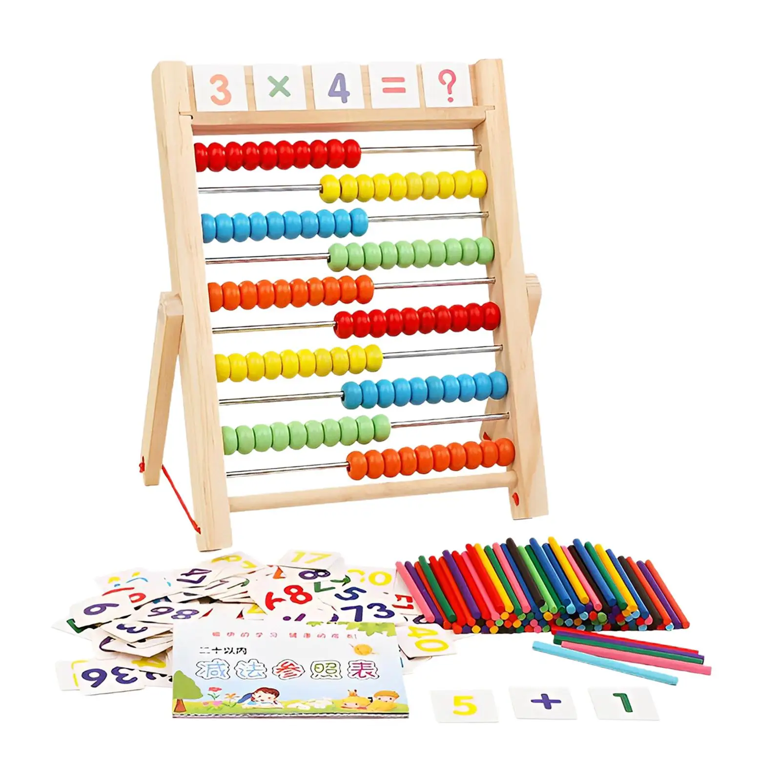 Colorful Wooden Abacus Educational Toy for Preschool Elementary Boys Girls Colorful Wooden Abacus Educational Toy for Preschool Elementary Boys Girls