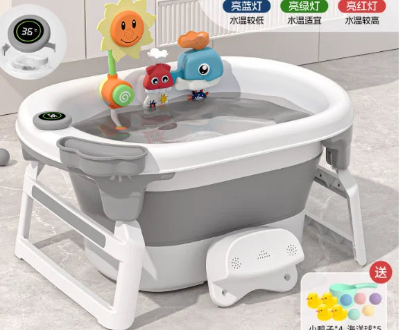 Bañera plegable portátil para bebé recién nacido - Cómoda y práctica - imagen 4