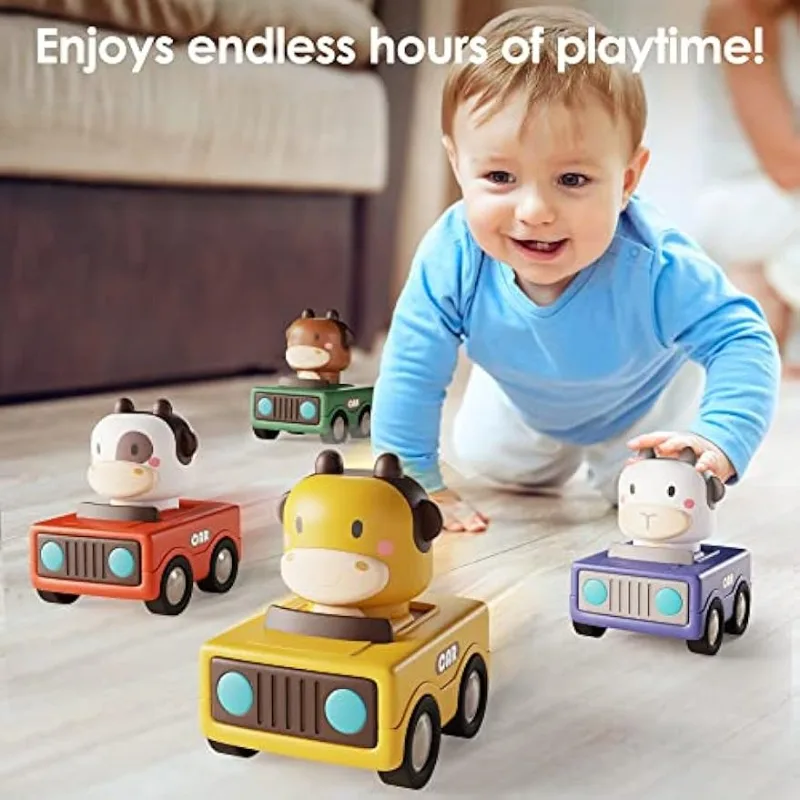 Press and Go juguete de coche fricción con animales para niños - imagen 5